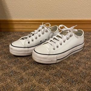 Platform Leather Converse